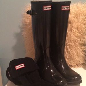 Hunter Women’s Original Tall Gloss Boots - Black